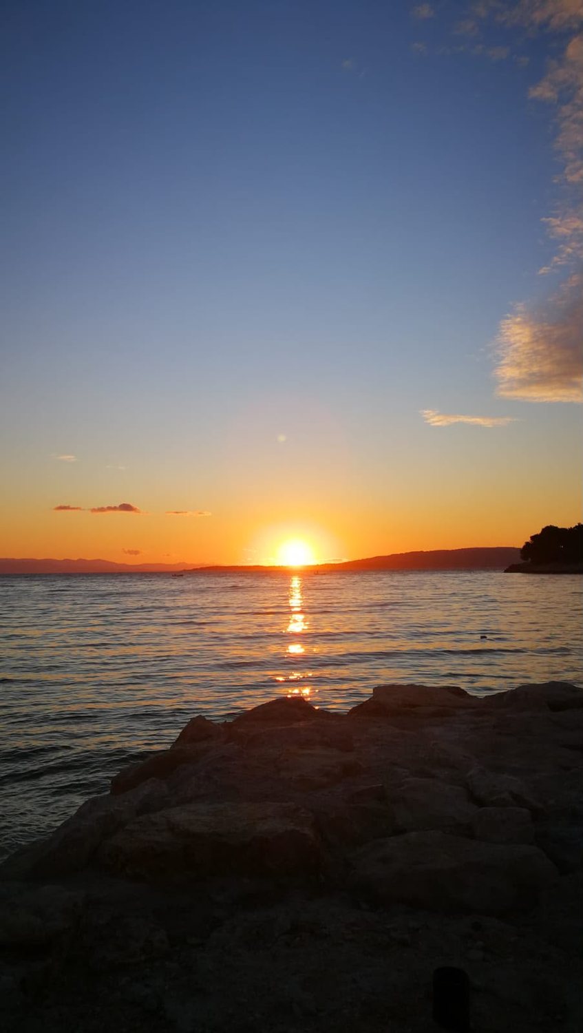 Sonnenuntergang über der Adria, Insel Hvar